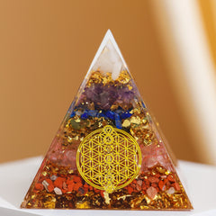 Vitalité et Équilibre – Pyramide Orgonite 7 Chakras
