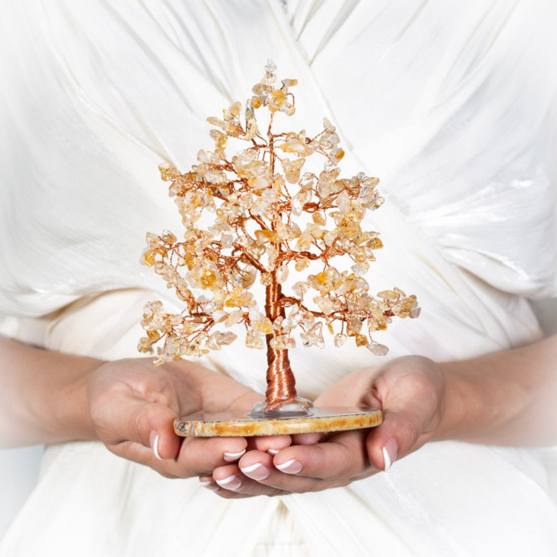 Vitalité et Fortune – Arbre de Vie en Citrine