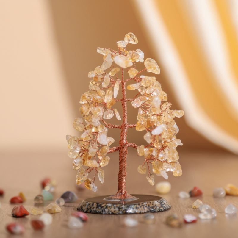 Vitalité et Fortune – Arbre de Vie en Citrine