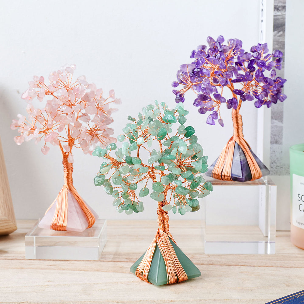 Zenitude - Arbre de Vie et Pyramide en Pierre Naturelle