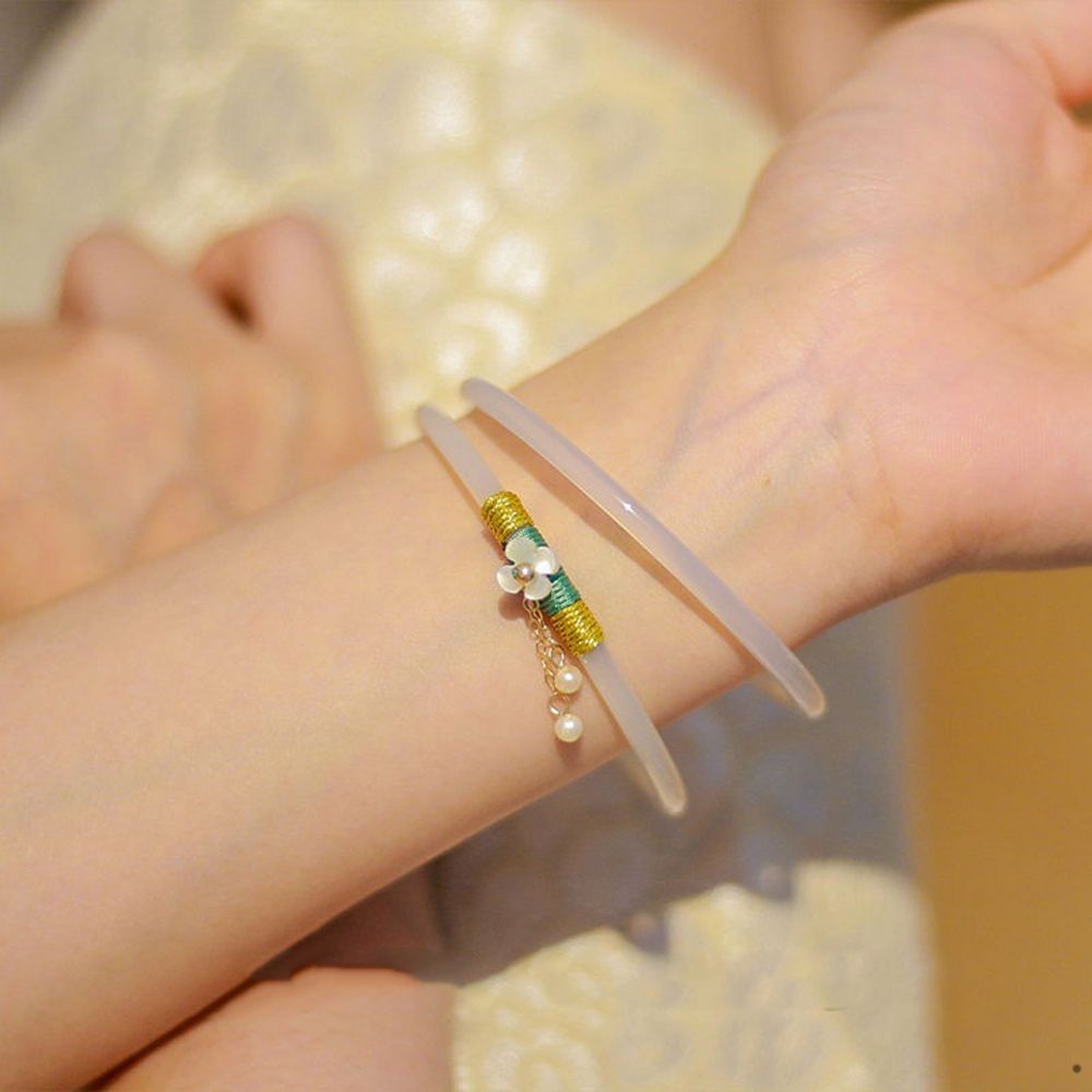 Bracelet en jade blanc