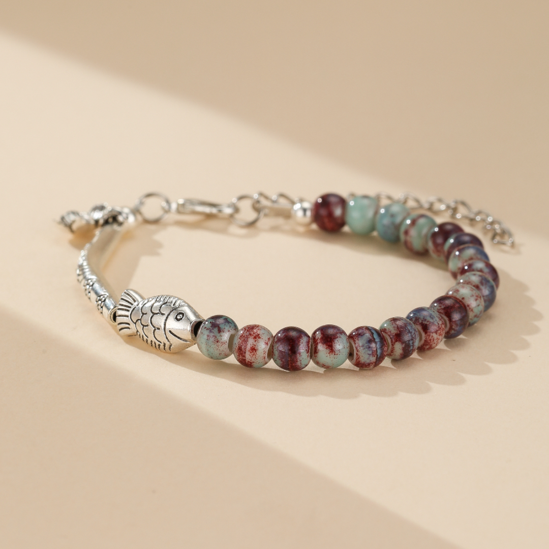 Bracelet Lotus Jaspe - Sagesse