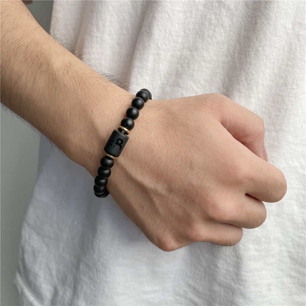 Bracelet Signe Astrologique en Onyx – Protection Astrale