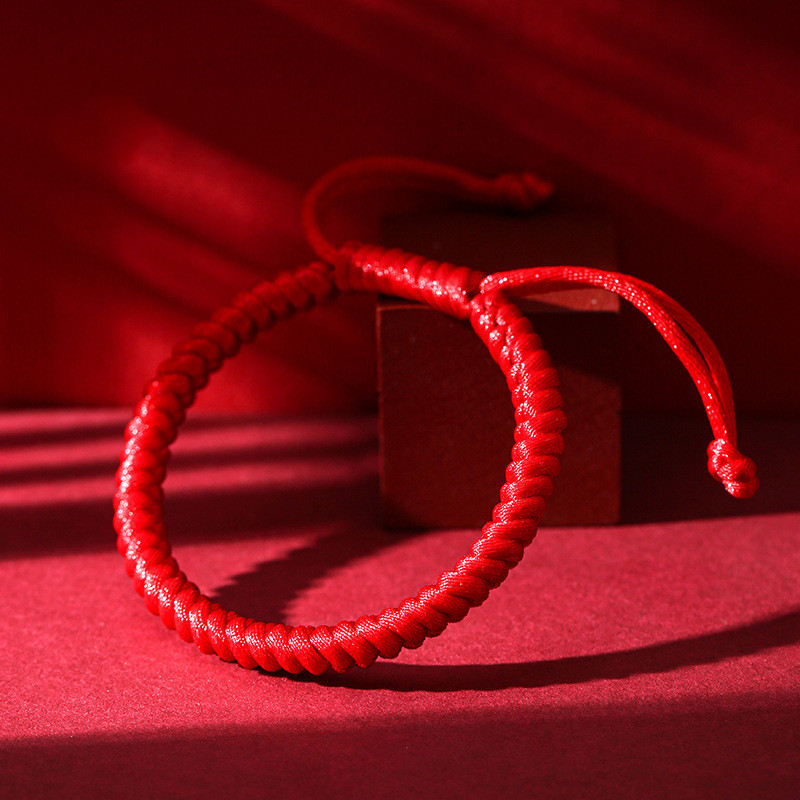 Bracelet Tibétain "Gardien" en Fil Rouge