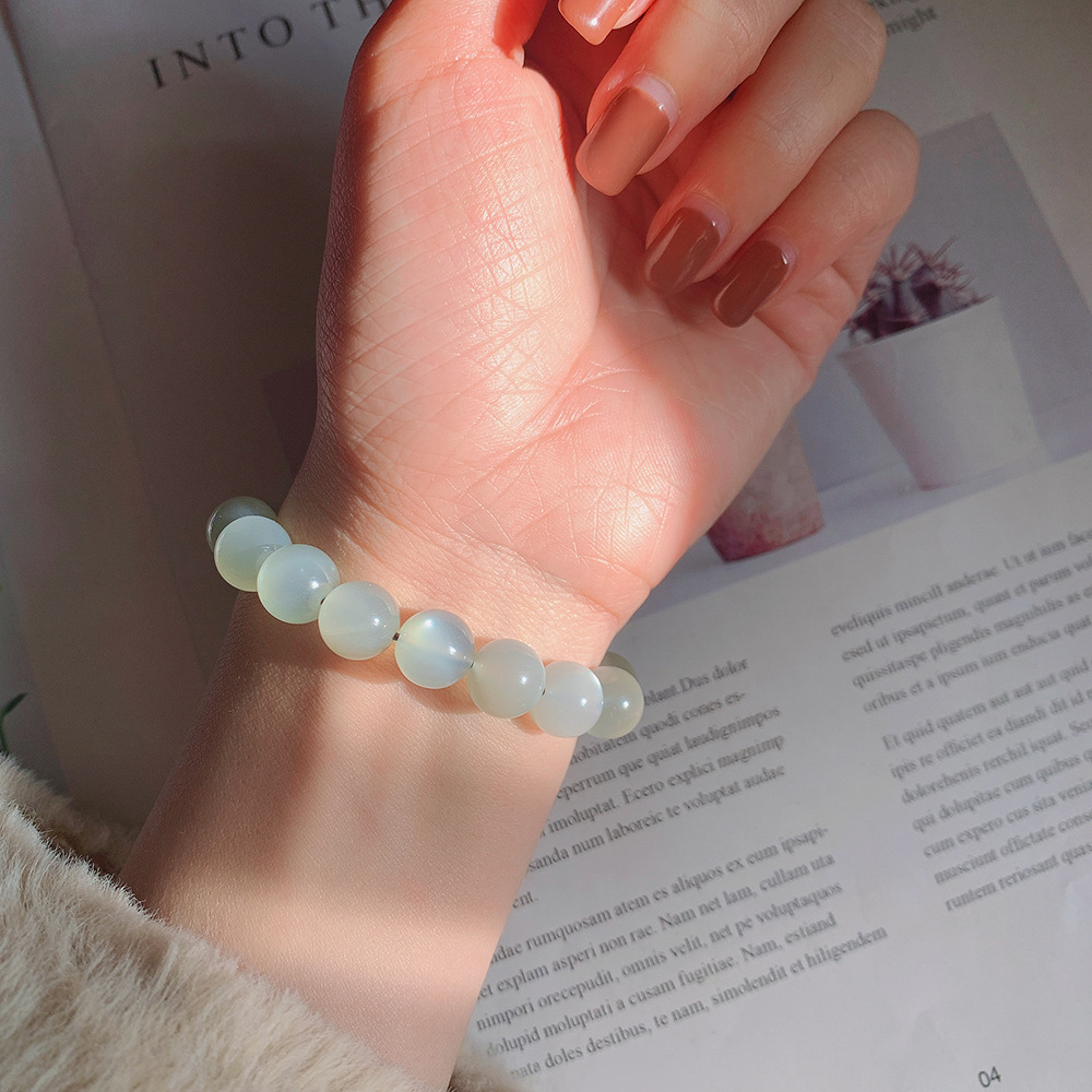 Bracelet Pierre De Lune Blanche – Aura Lunaire