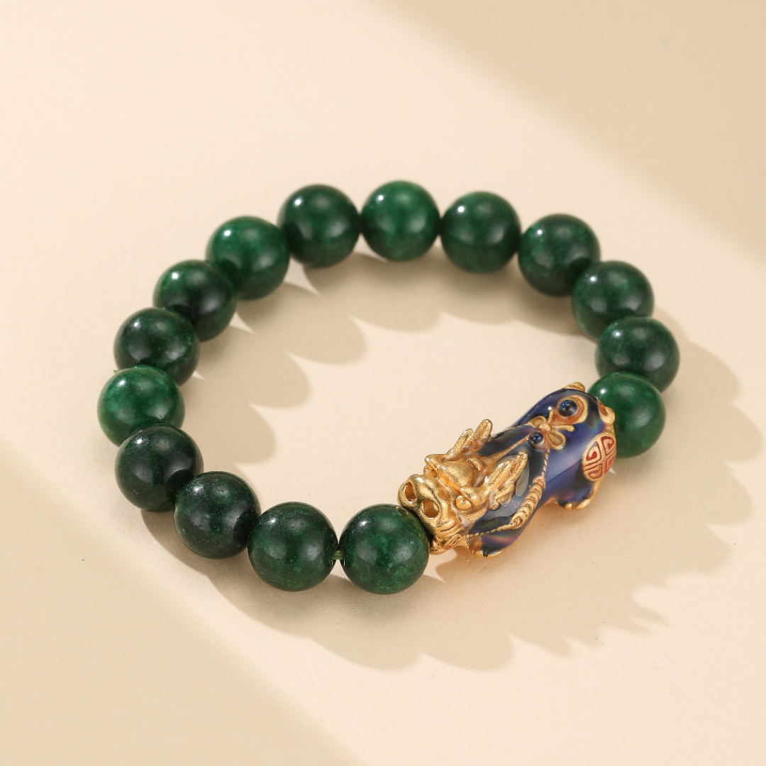 Bracelet Jade et Pi Xiu – Harmonie Céleste
