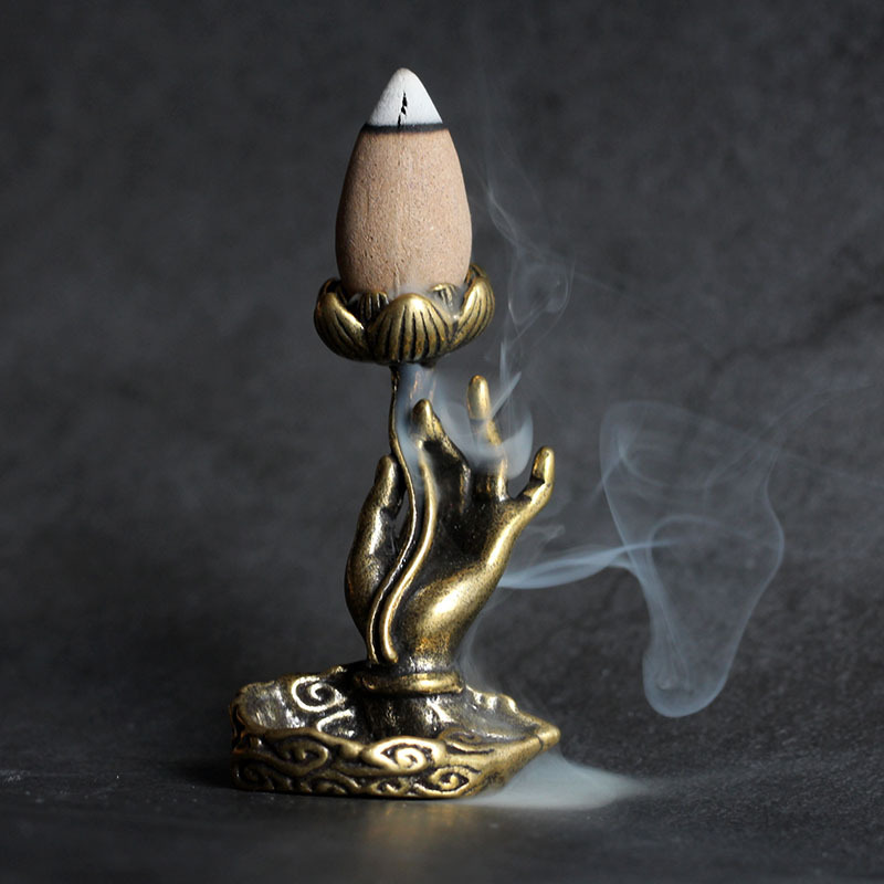 Encensoir "La Main de Bouddha" en Cuivre
