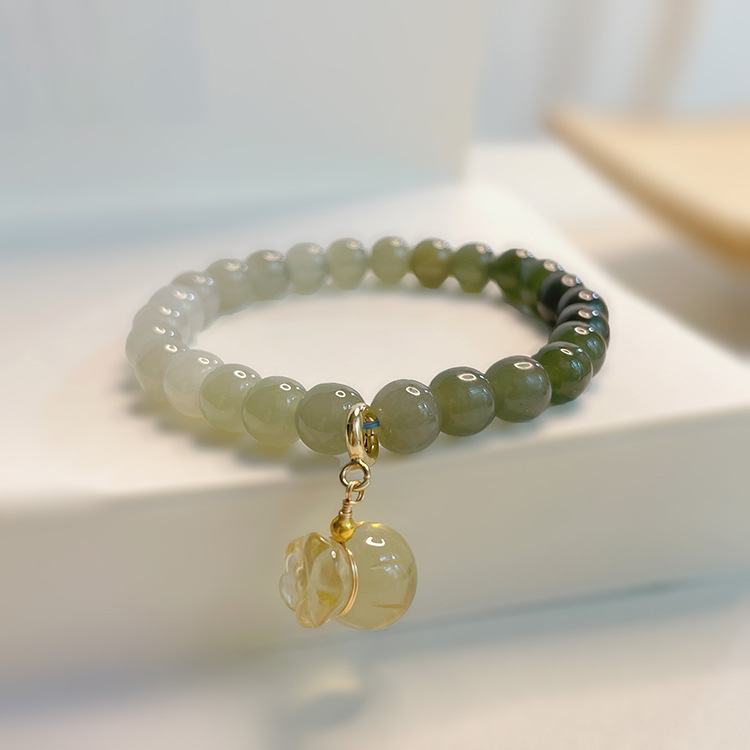 Bracelet ‘Poche d’Argent’ en Jade Premium Moment Ici