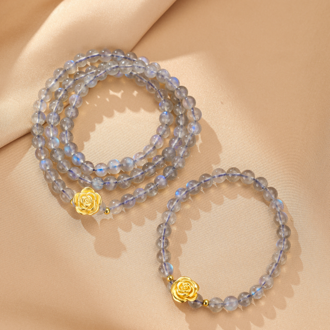Bracelet Labradorite – Rose Doré