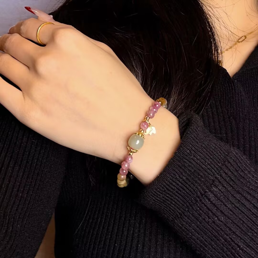 Bracelet Tourmaline – Sagesse d'Éléphant