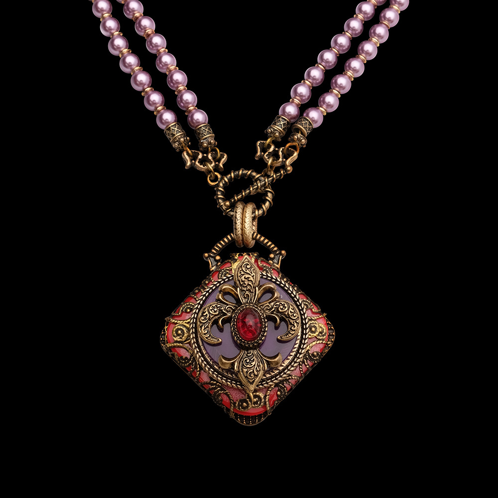 Collier Perle d'Eau Douce – Rose Royale