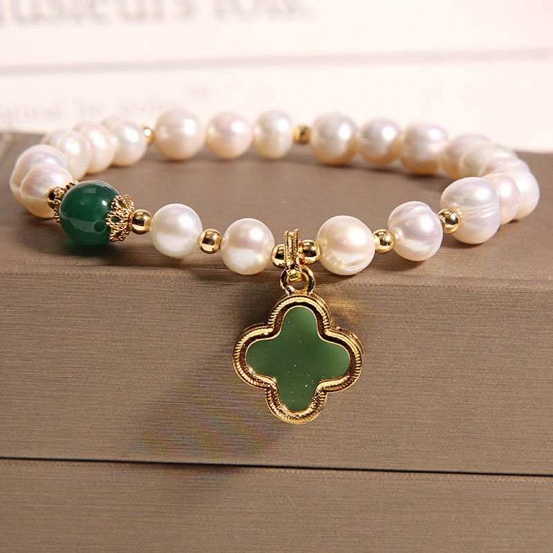 Bracelet Perle d'Eau Douce – Douceur de Trèfle