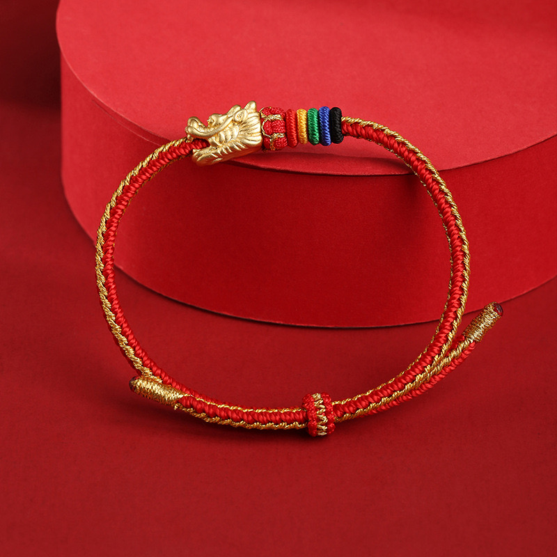 Bracelet Dragon – Lien Sacré, Fil Rouge