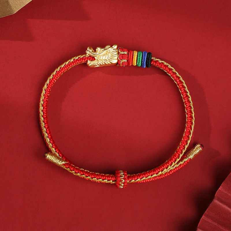 Bracelet Dragon – Lien Sacré, Fil Rouge