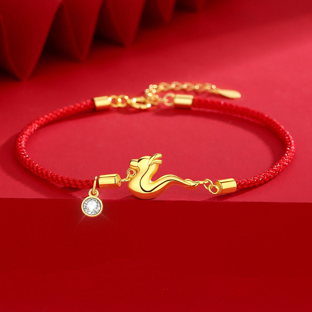 Bracelet Fil Rouge – L'Éclat du Phoenix