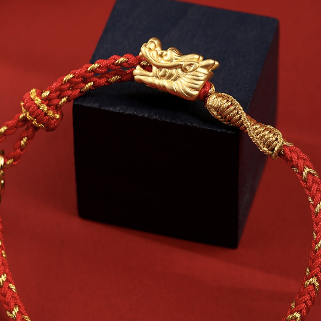 Bracelet Rouge – Dragon Eternel, Fil Rouge