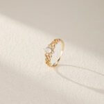 Bague Pierre de Lune – Fleur de Lune, Argent Plaqué Or
