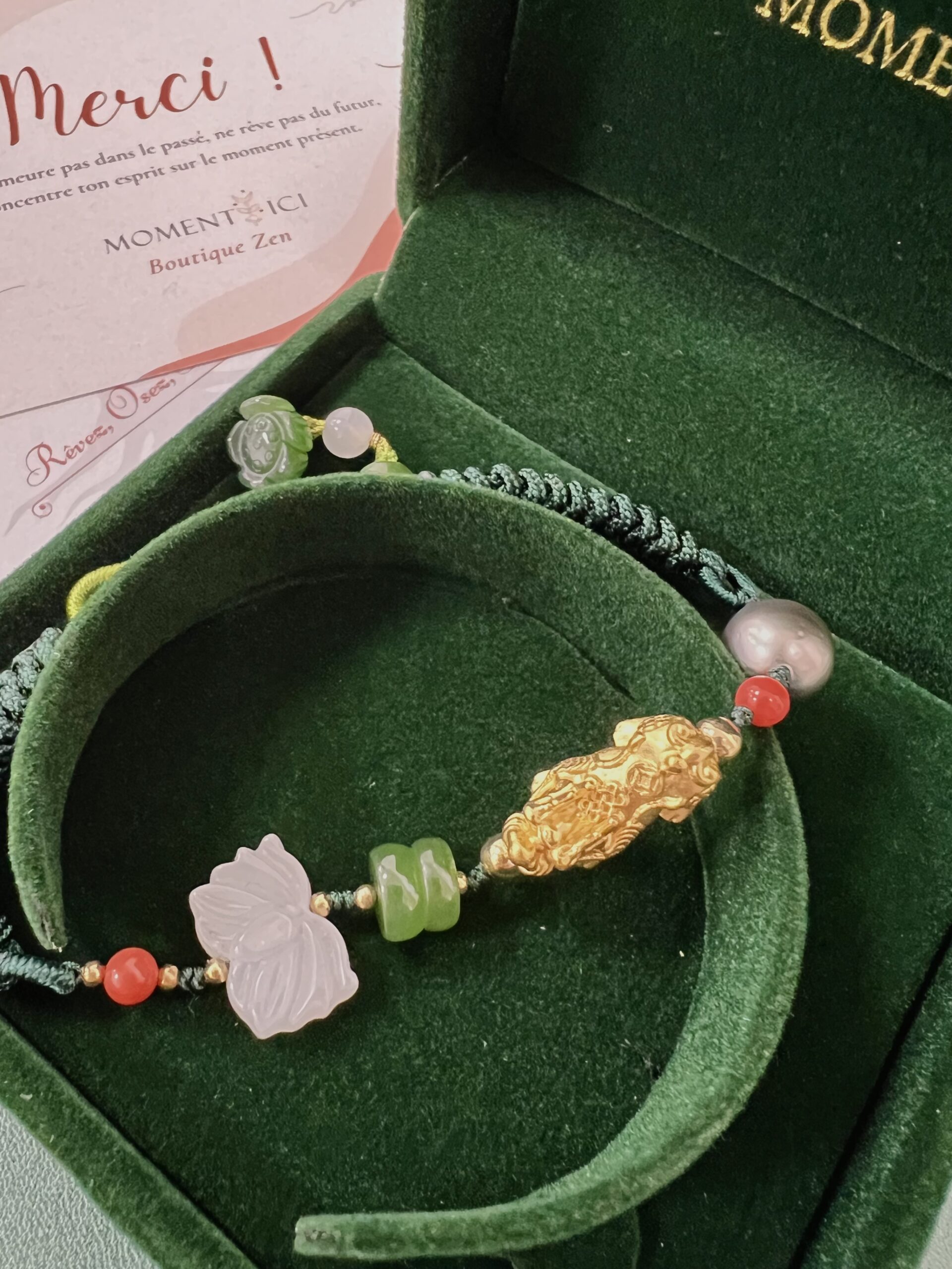 Bracelet Pi Xiu en Jade et Perle de Tahiti – Fortune, Or photo review
