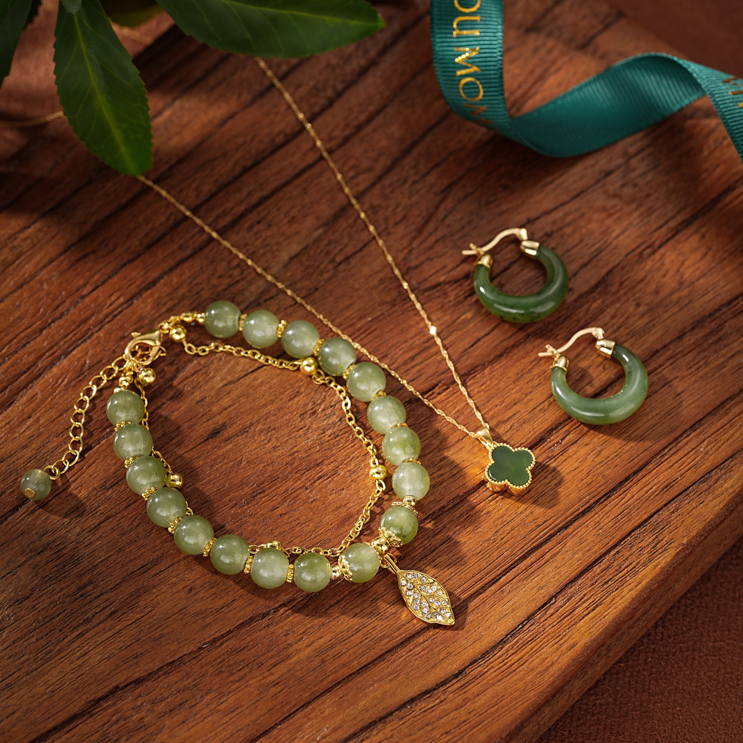 Collection bijoux jade - Moment Ici