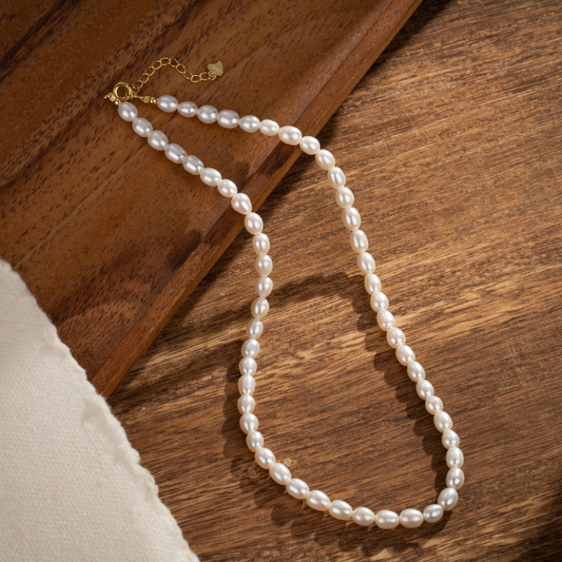 Collier Perle – Douceur Légendaire, Argent Plaqué Or