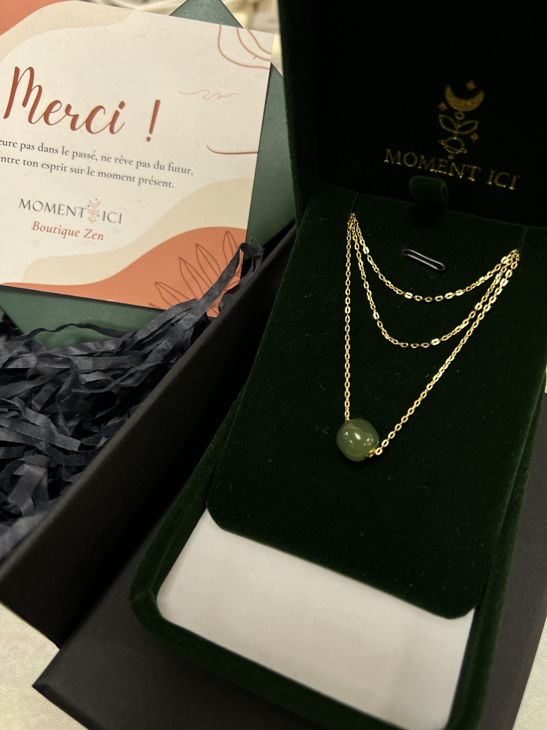 Collier Jade – Plénitude, Or 18K photo review
