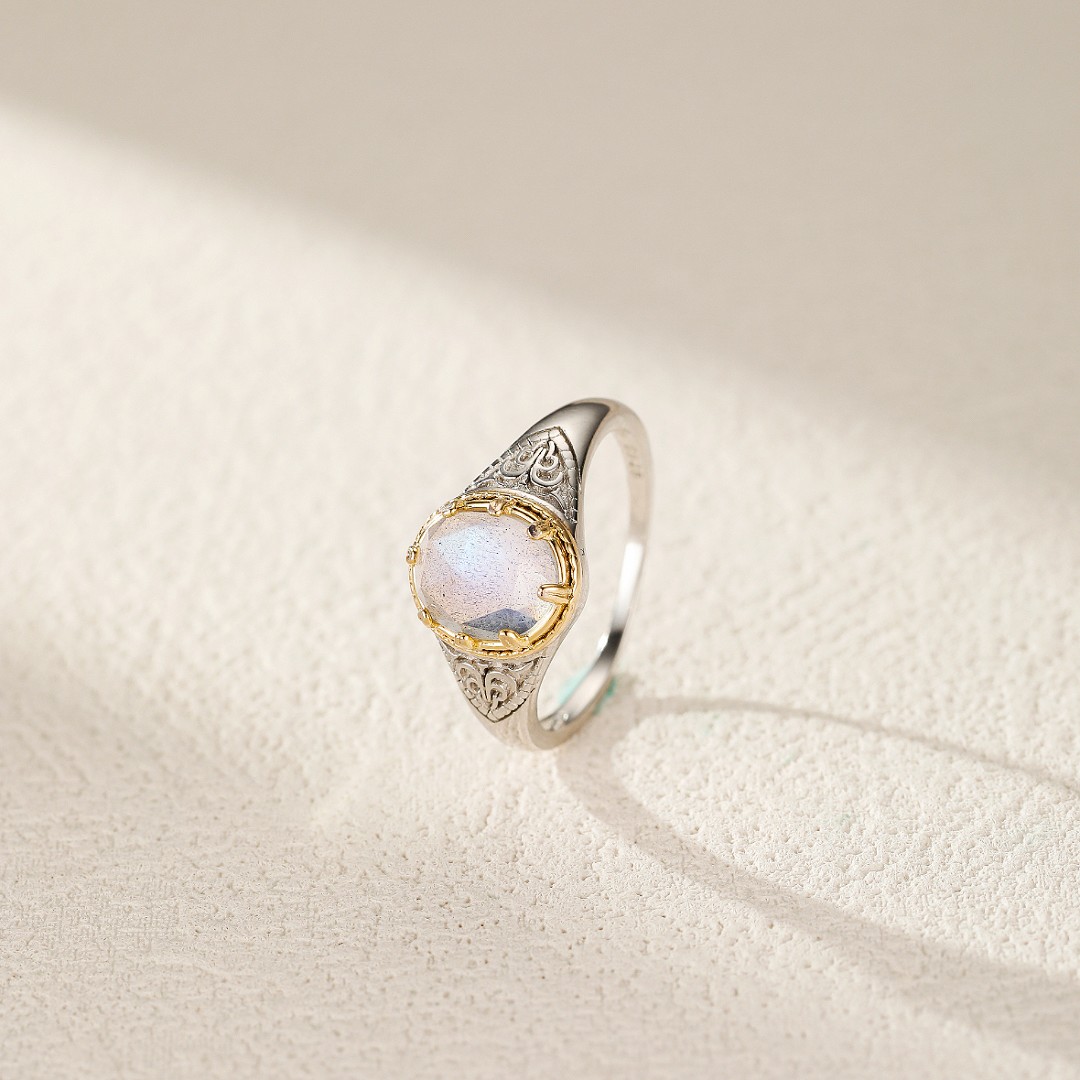 Bague Labradorite – Souffle Celtique, Argent