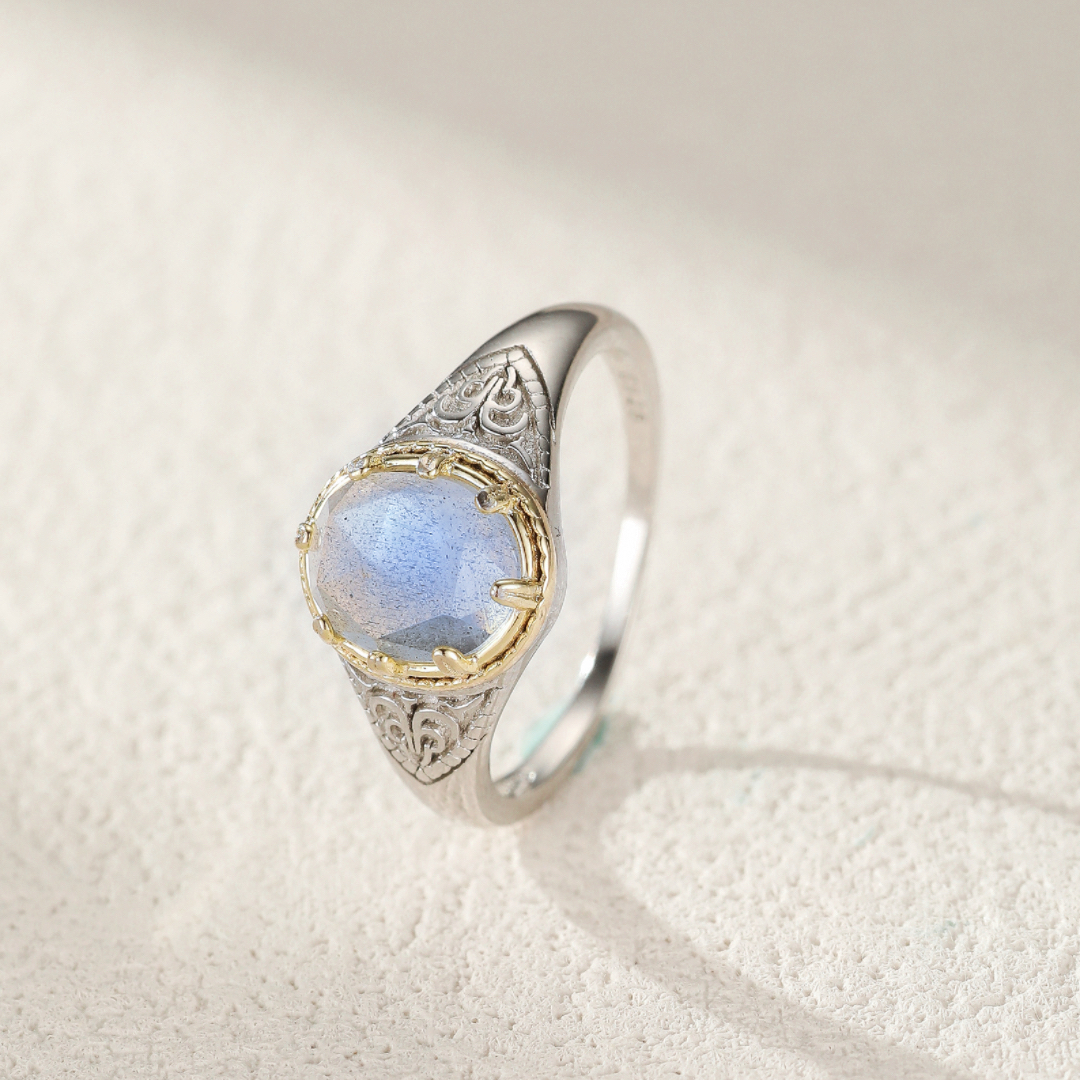 Bague Labradorite – Souffle Celtique, Argent
