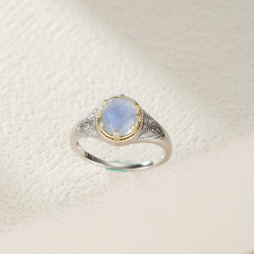 Bague Labradorite – Souffle Celtique, Argent