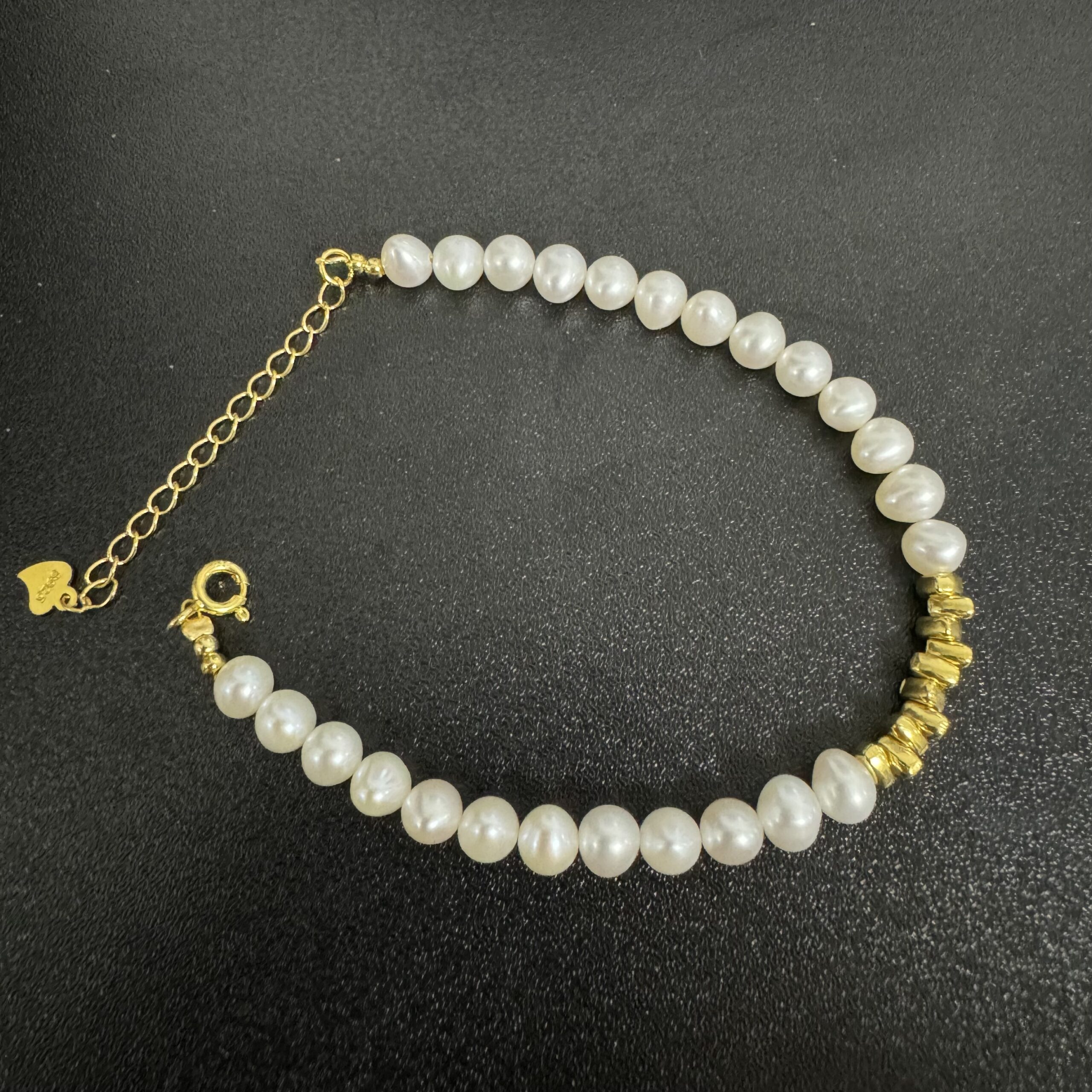 Bracelet Perle – Éclat Pur, Argent Plaqué Or photo review