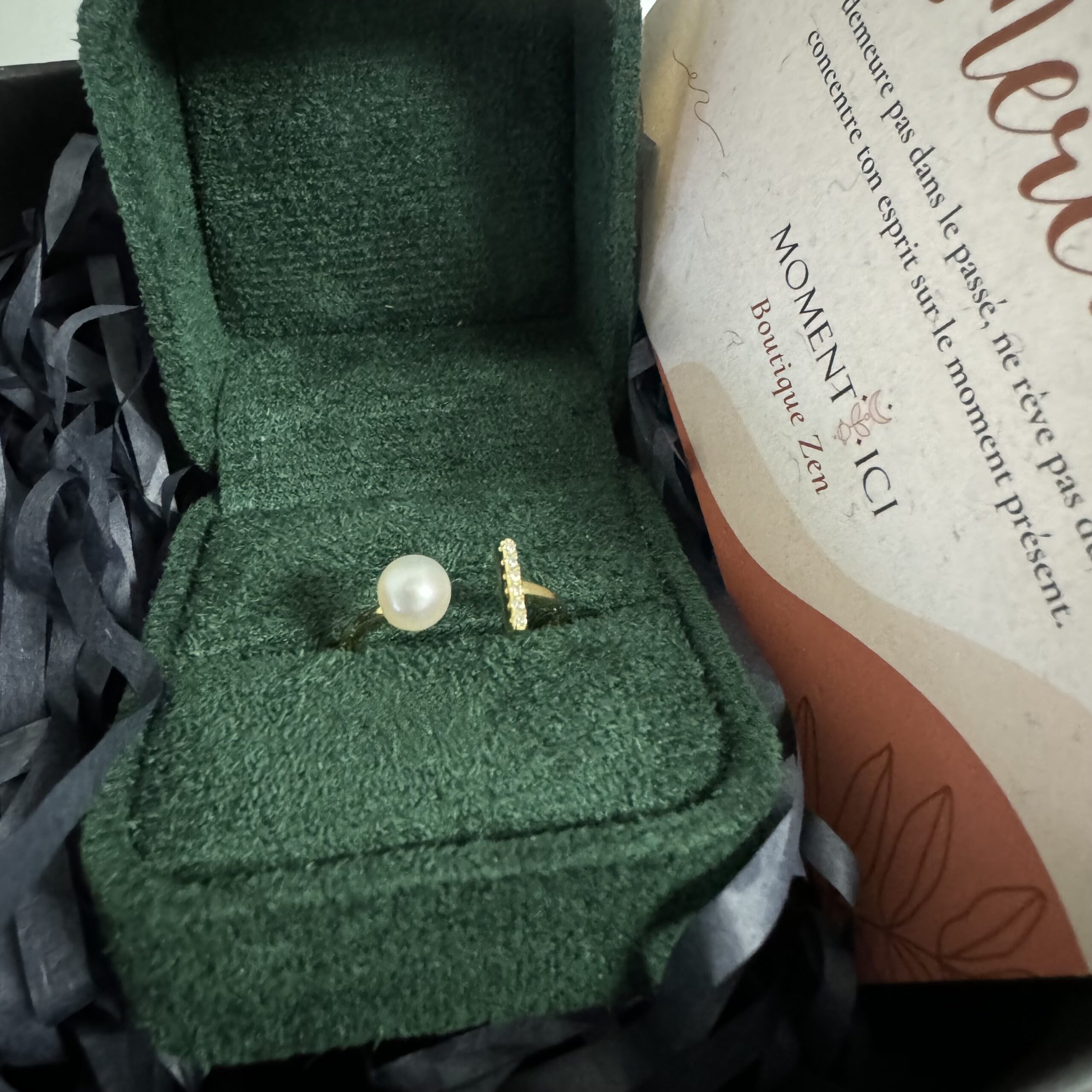 Bague Perle – Murmure d'Or, Argent Plaqué Or photo review