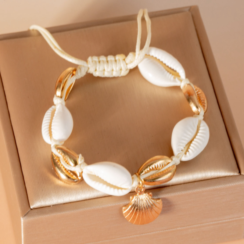 Bracelet de Cheville Coquillage – Perle des Mers