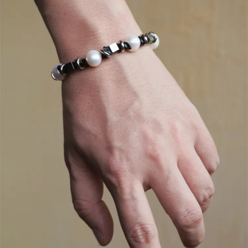 Bracelet Homme Perle – Force Naturelle