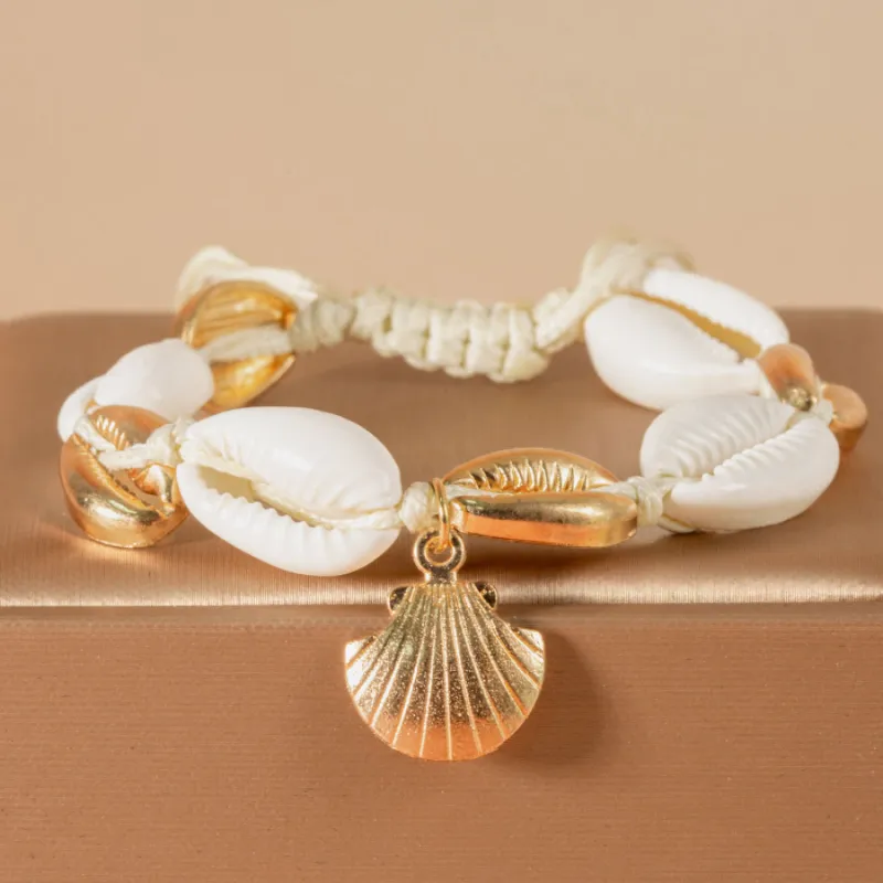 Bracelet de Cheville Coquillage – Perle des Mers