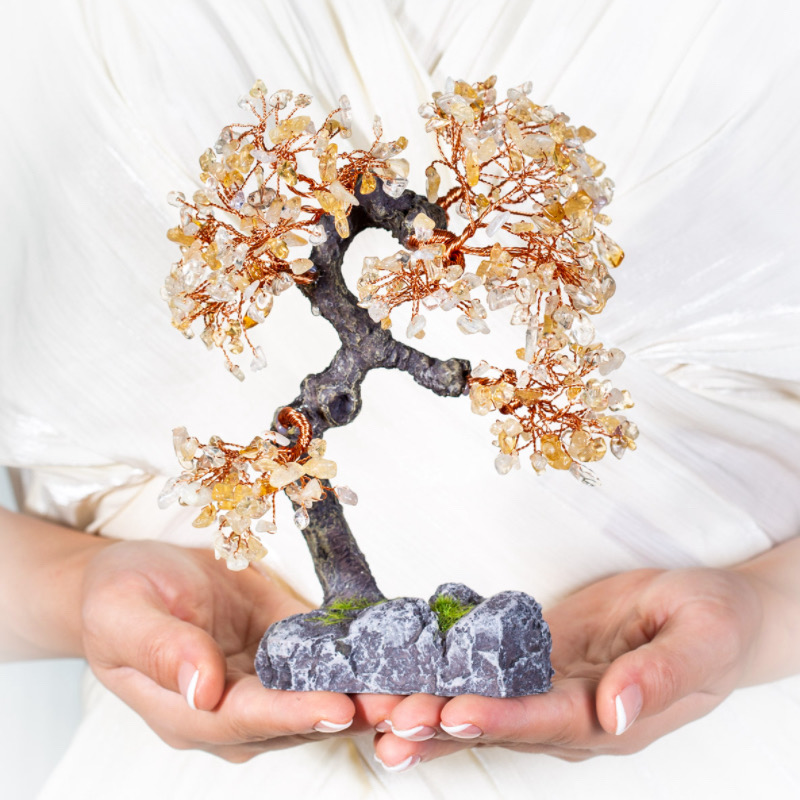 Éveil de Prospérité – Arbre de Vie en Citrine