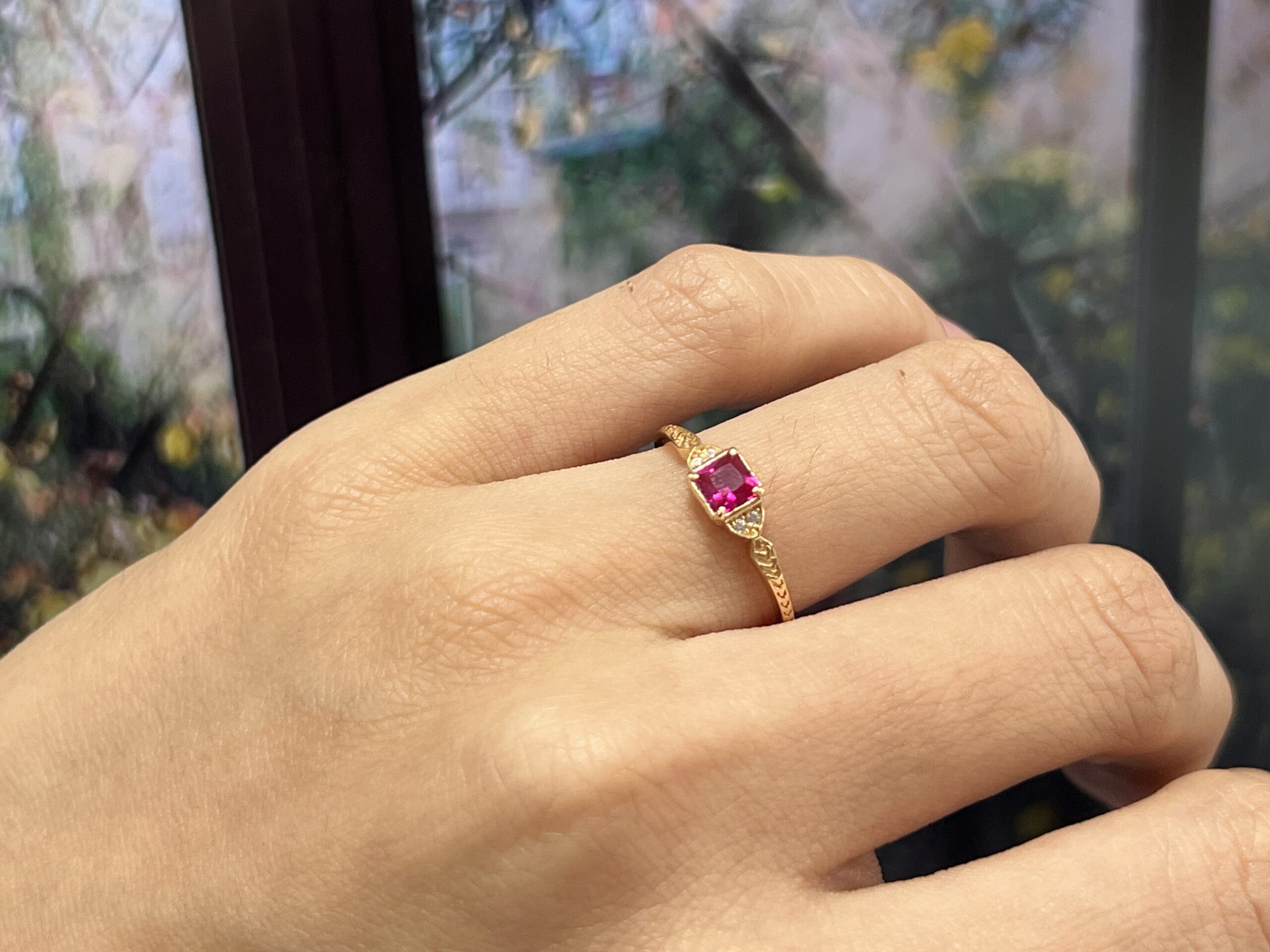 Bague Cornaline – Éclat Vitalité, Argent Plaqué Or photo review