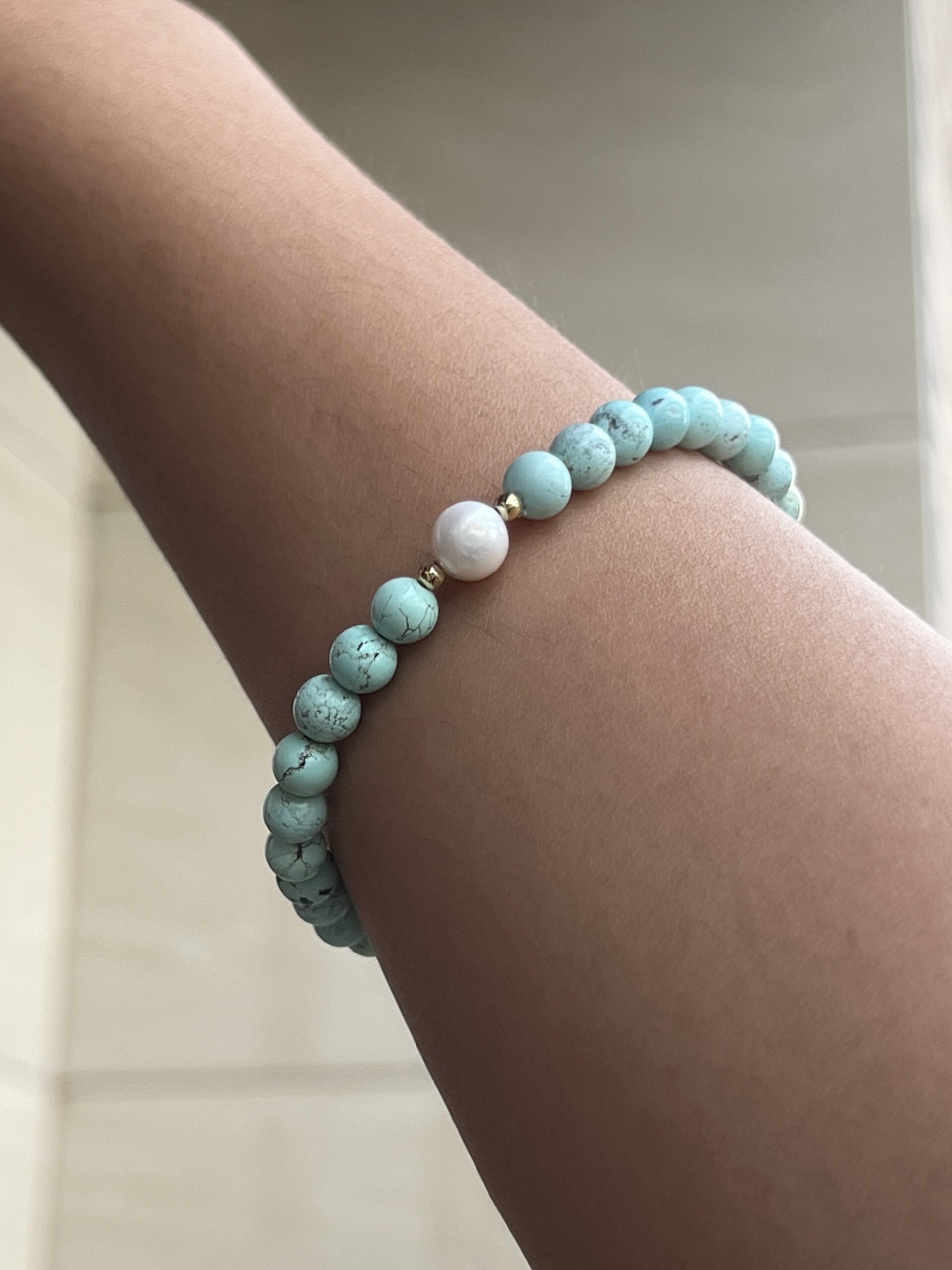 Bracelet Turquoise et Perle – Eclat Océanique photo review