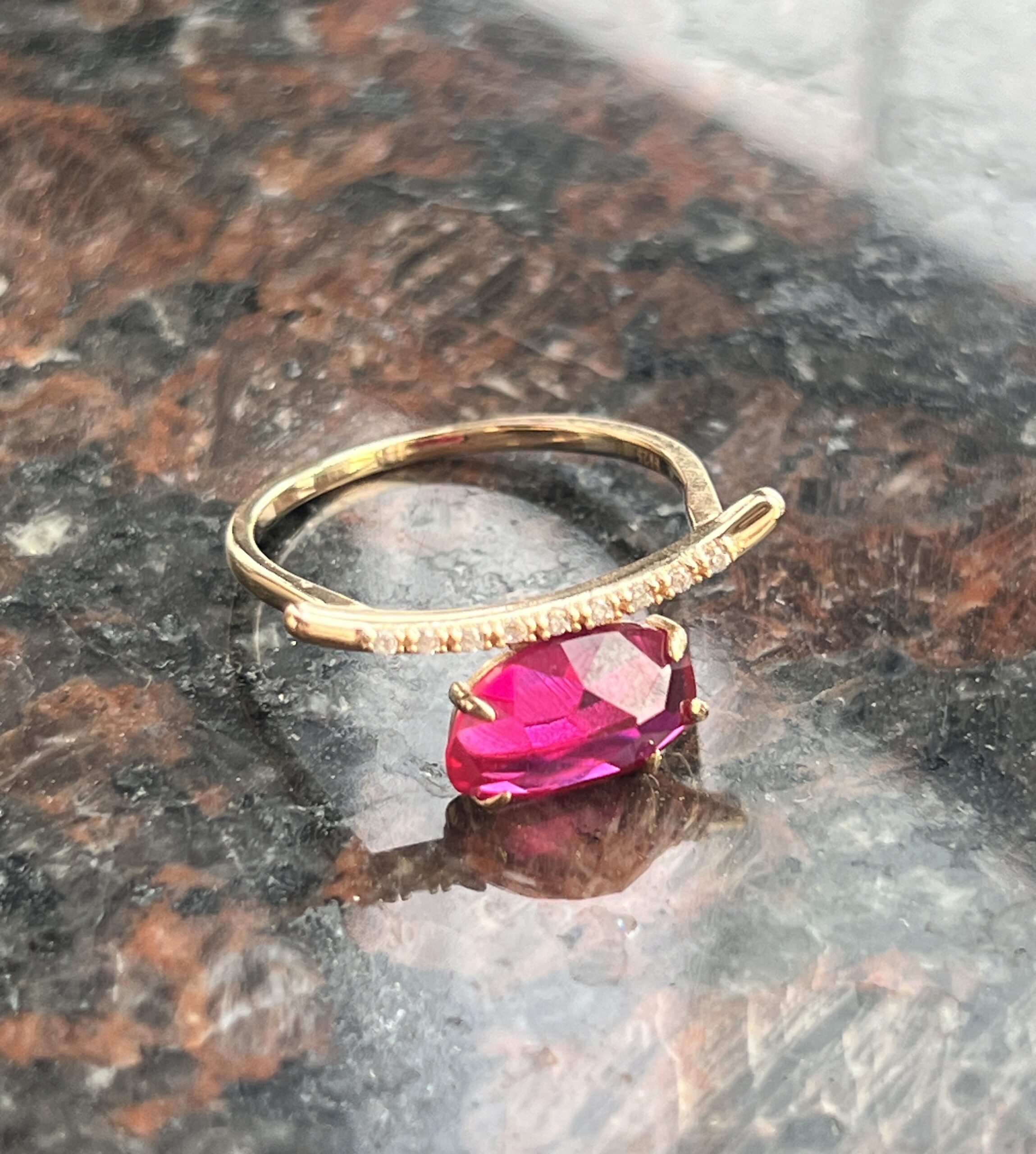 Bague Cornaline – Sourire Radieux, Argent Plaqué Or photo review