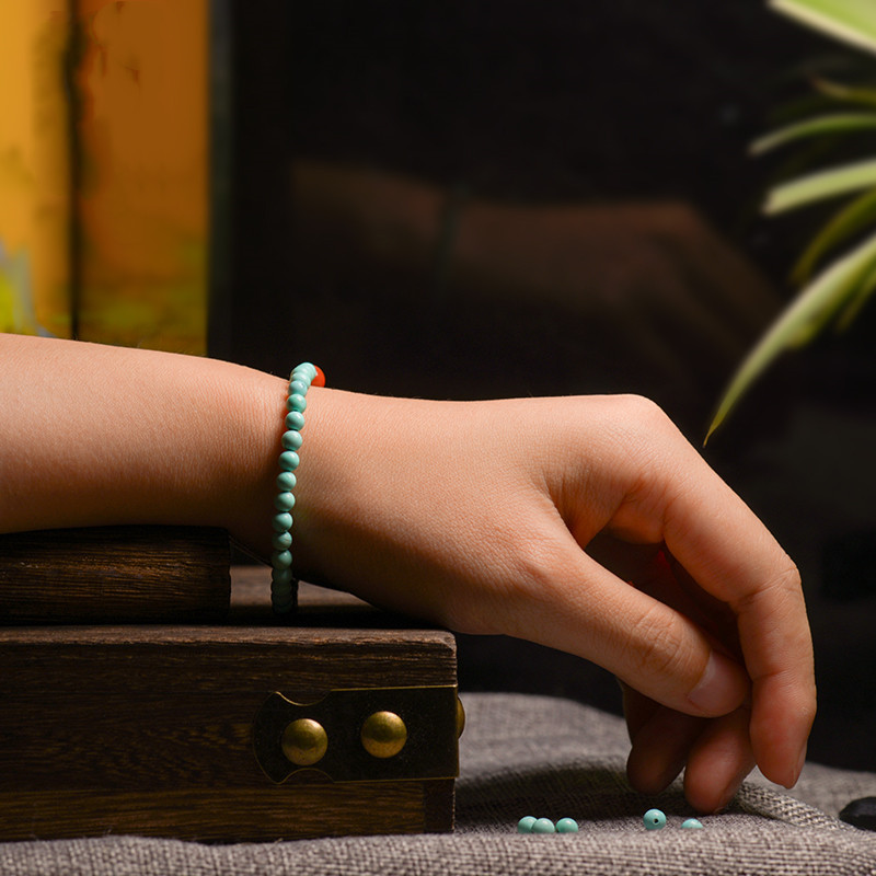Bracelet Turquoise et Agate – Éclat Authentique, Argent