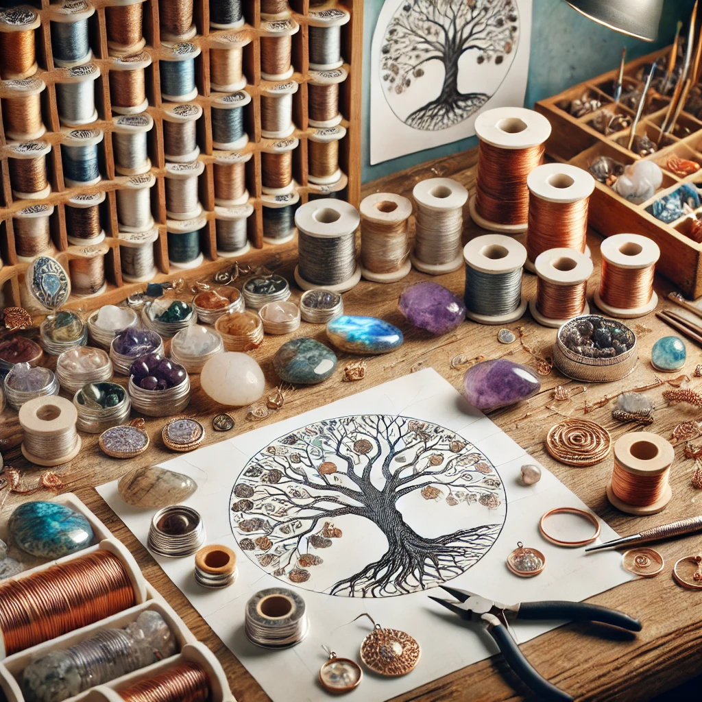 Matériel utilisé pour la fabrication de bijoux Arbre de Vie