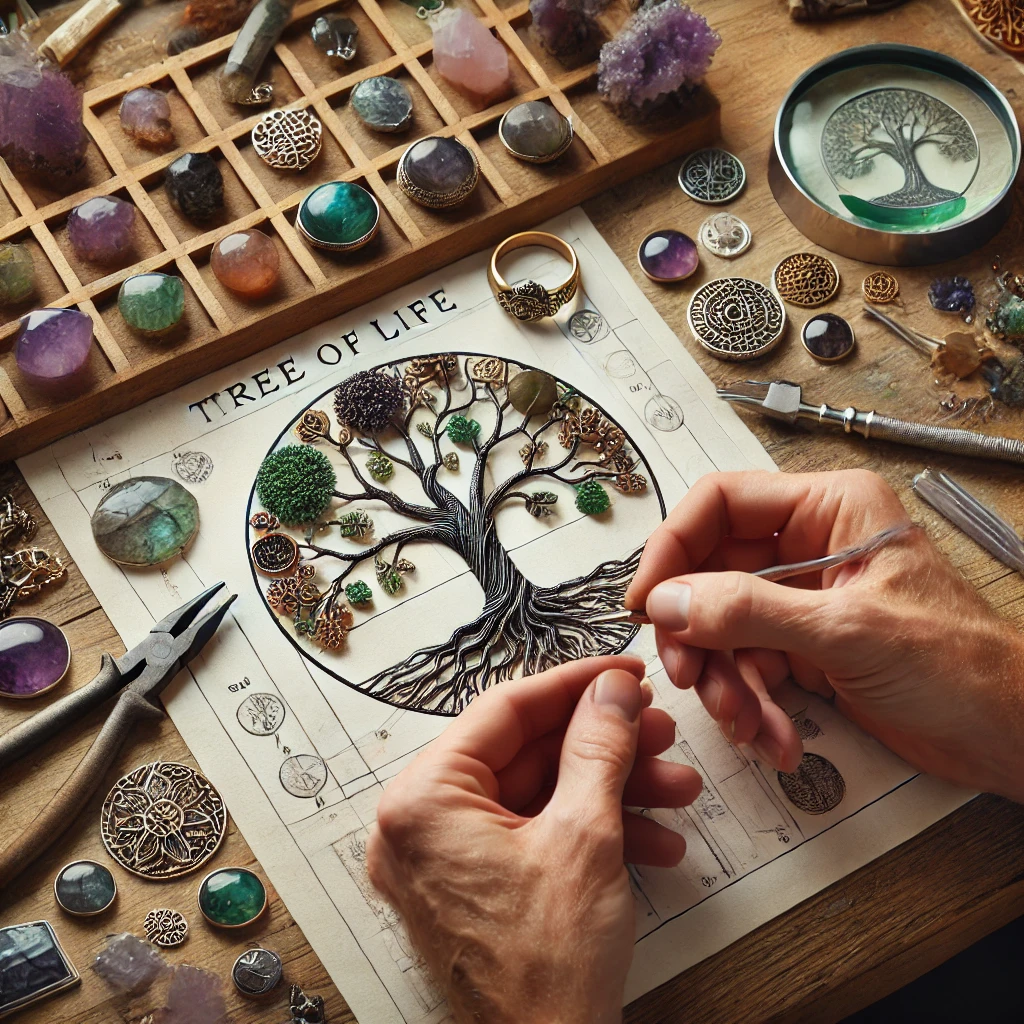 Processus de fabrication de bijoux Arbre de Vie