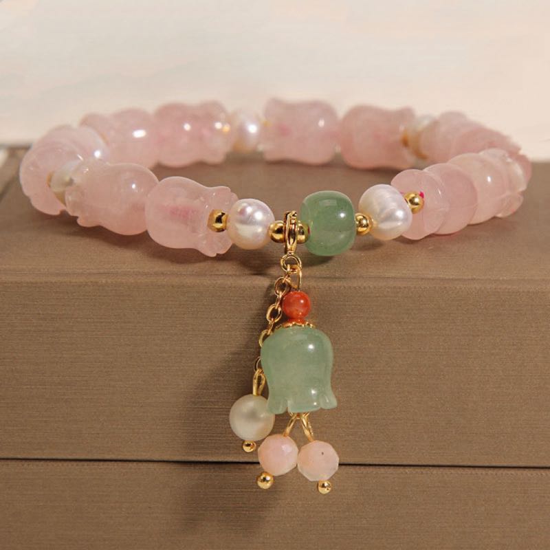 Bracelet Quartz Rose – Perle Divine Lotus