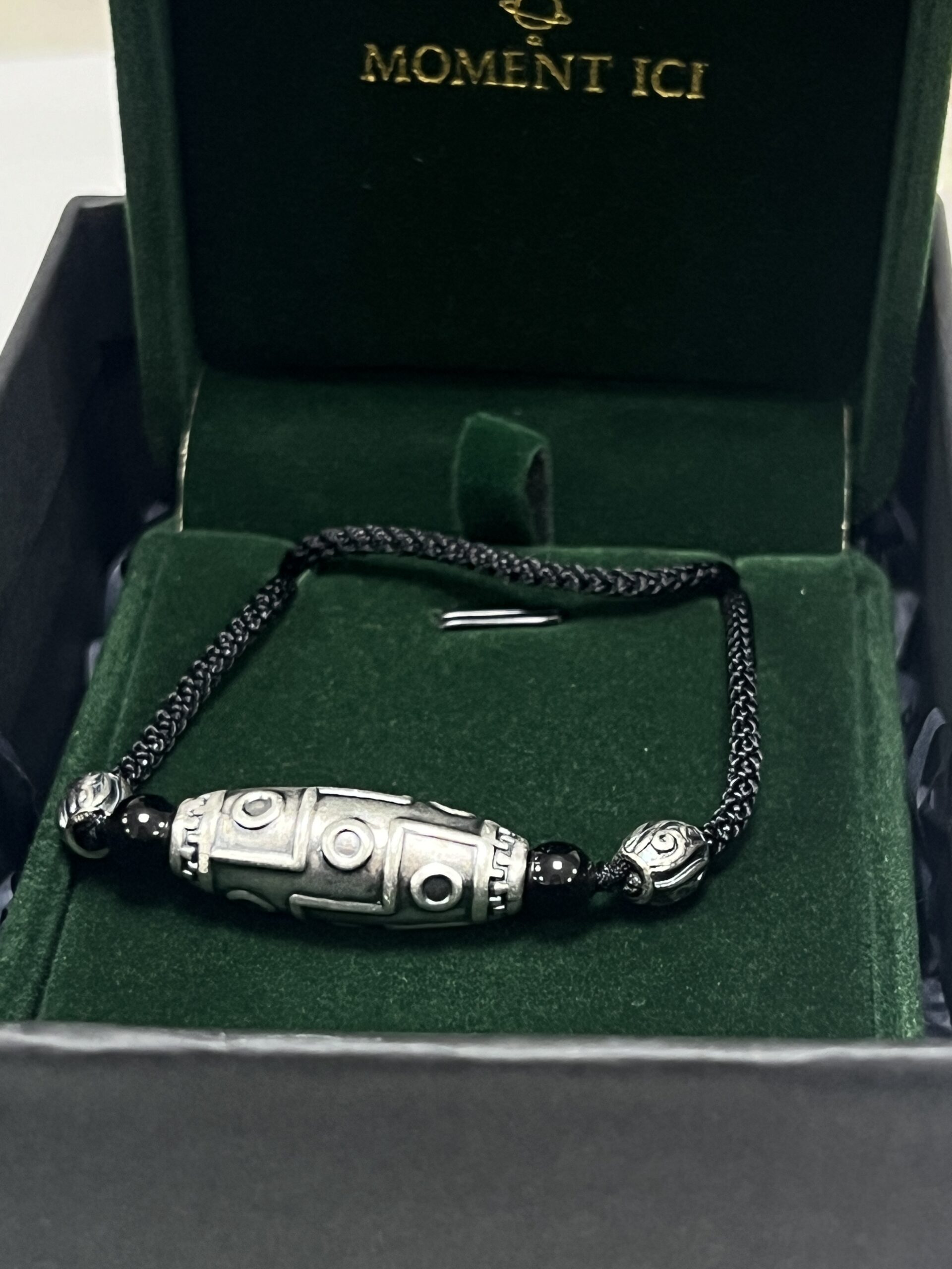 Collier Obsidienne – Œil Céleste, Argent photo review