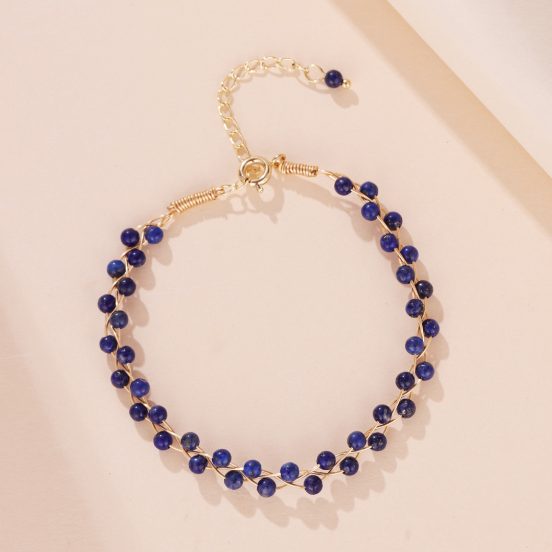 Bracelet Lapis Lazuli – Rhapsodie Dorée