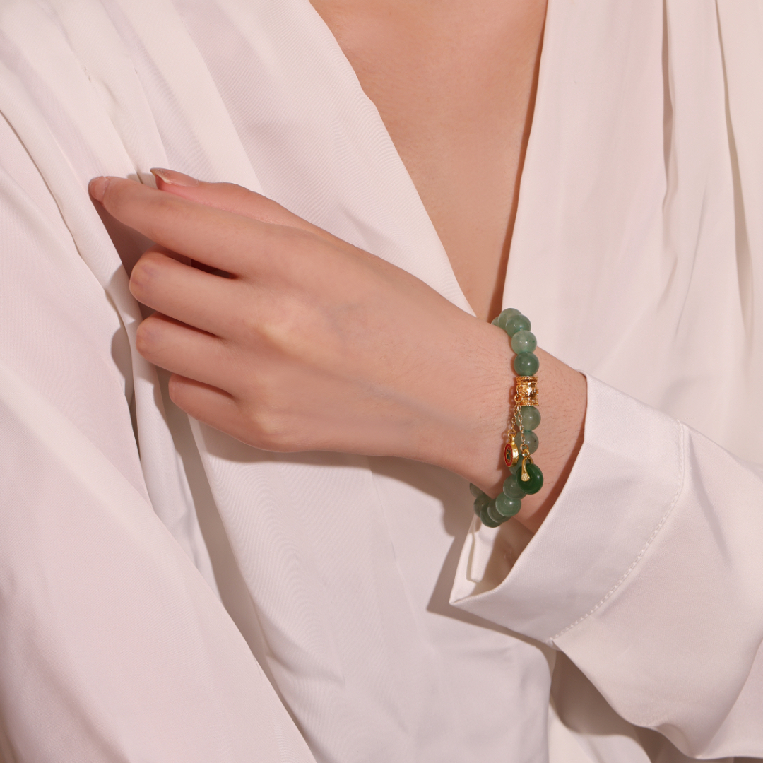 Bracelet Aventurine –Orientale Tranquillité