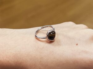 Bague Œil de Tigre – Aura Protectrice, Argent photo review