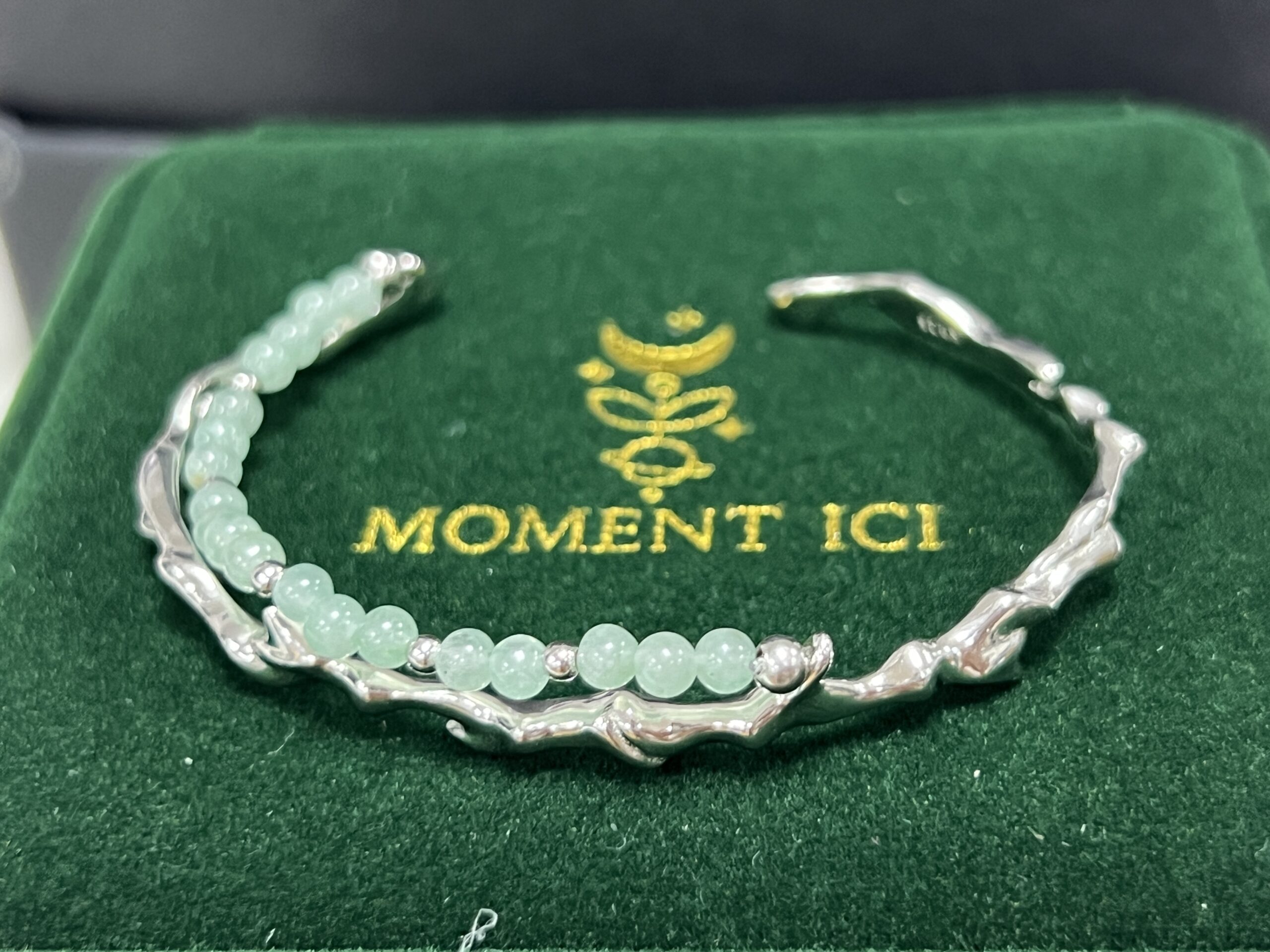 Bracelet Aventurine – Force du Bambou, Argent photo review