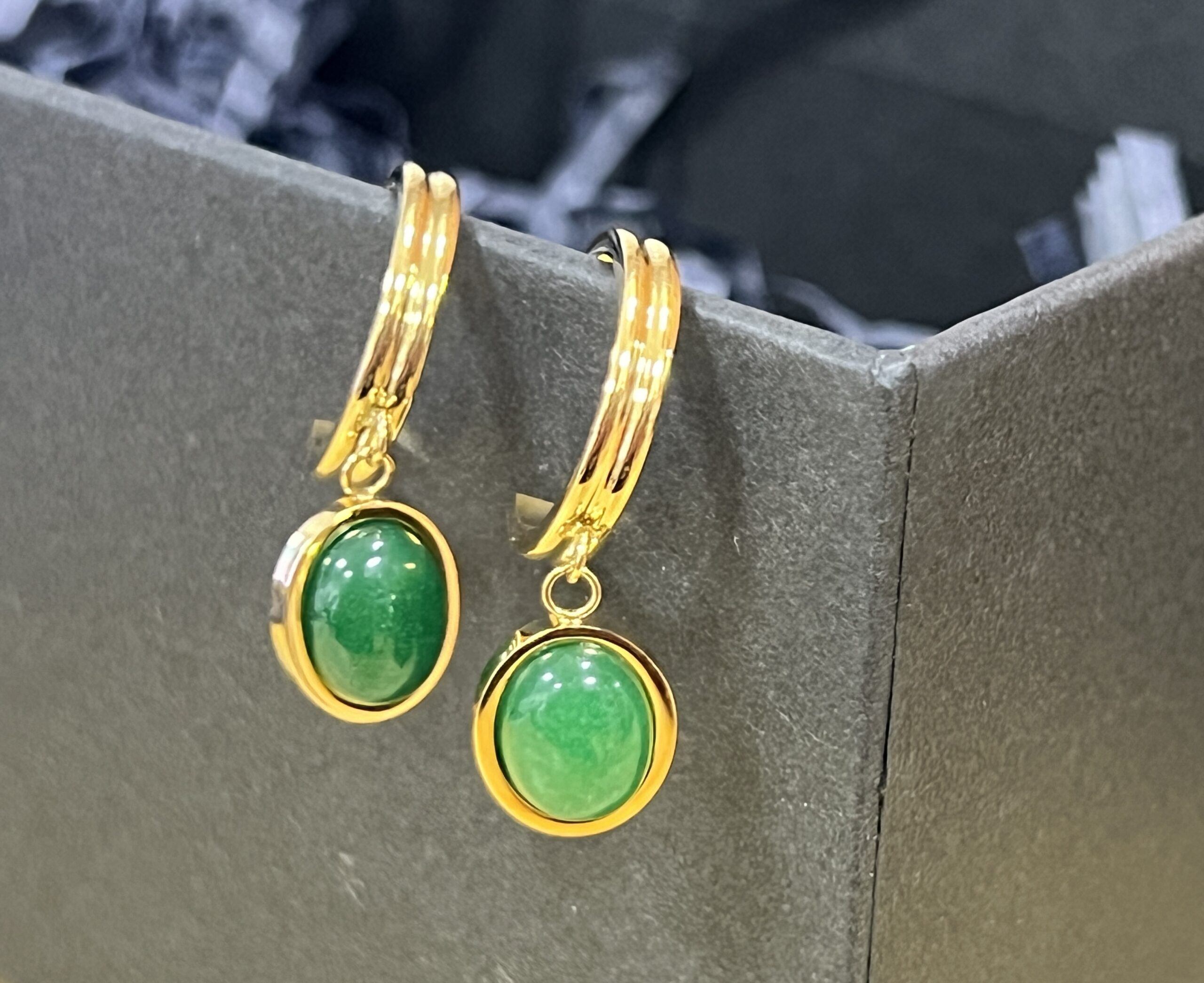 Boucles d'Oreilles Aventurine – Classe Naturelle photo review