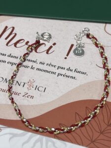 Bracelet Cordon Rouge – Tresse de Chance, Argent 925 et Fil Or 14K photo review