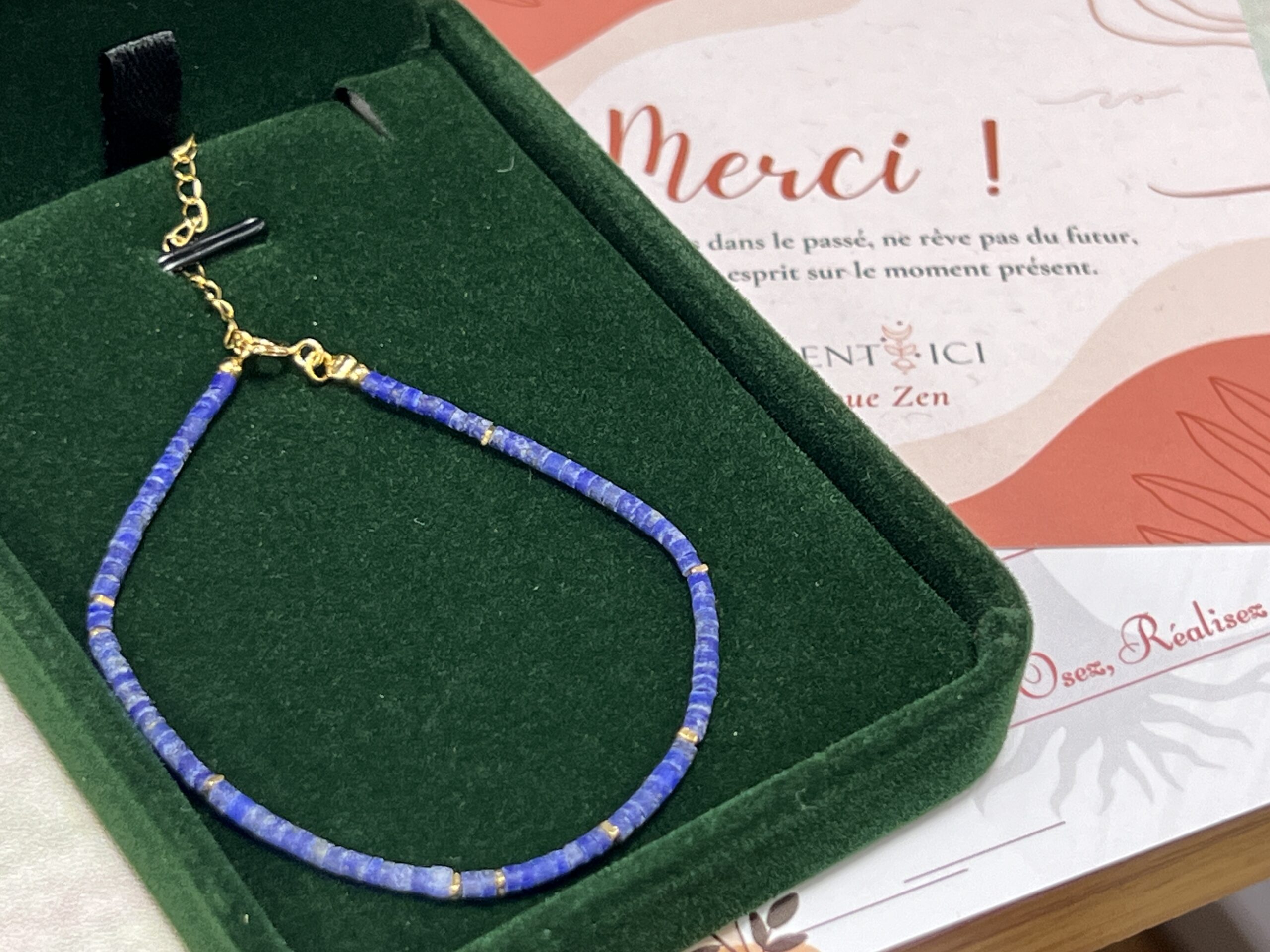 Bracelet Lapis Lazuli – Équilibre Lumineux, Argent photo review