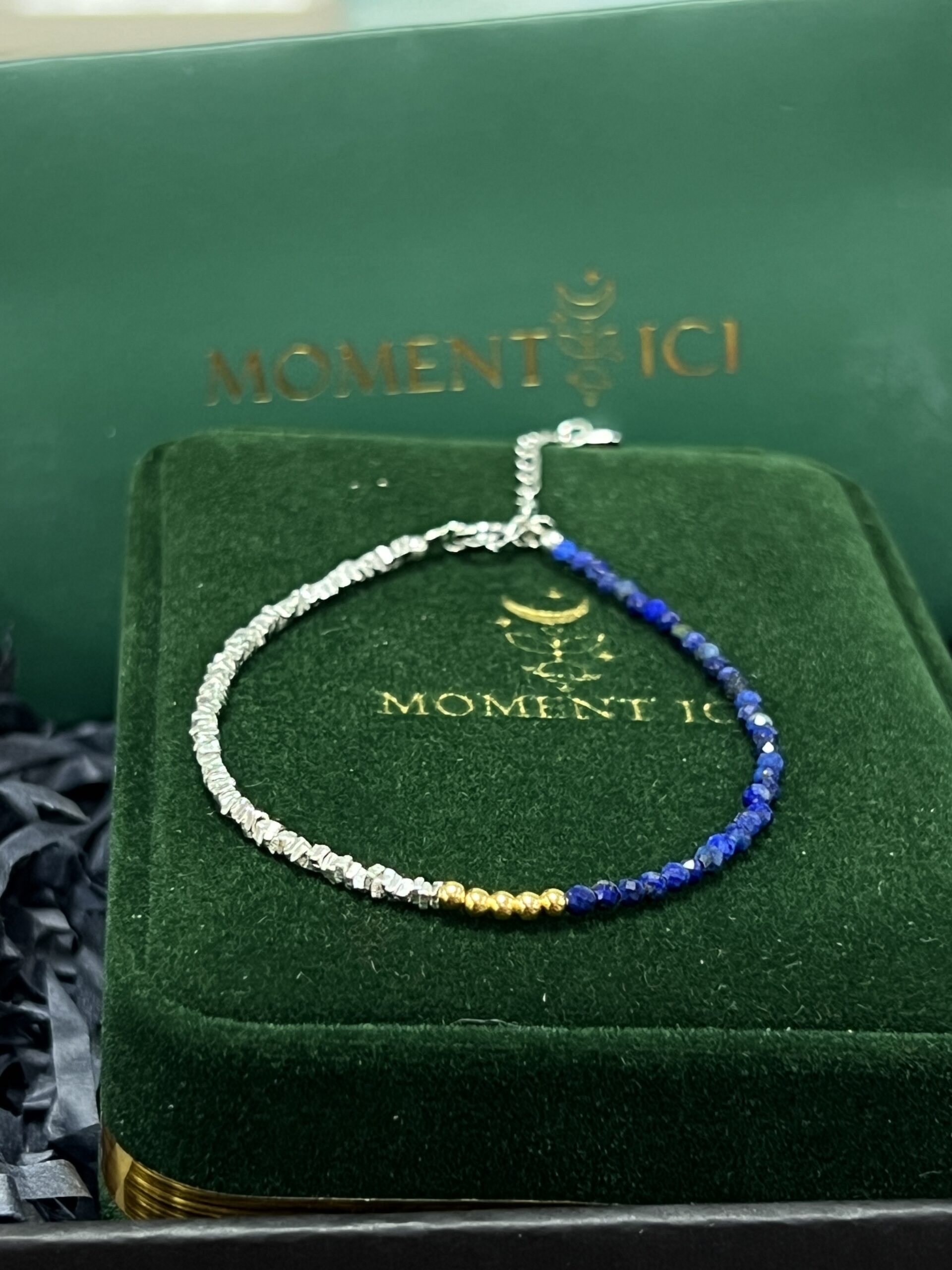 Bracelet Lapis Lazuli – Équilibre Lumineux, Argent photo review